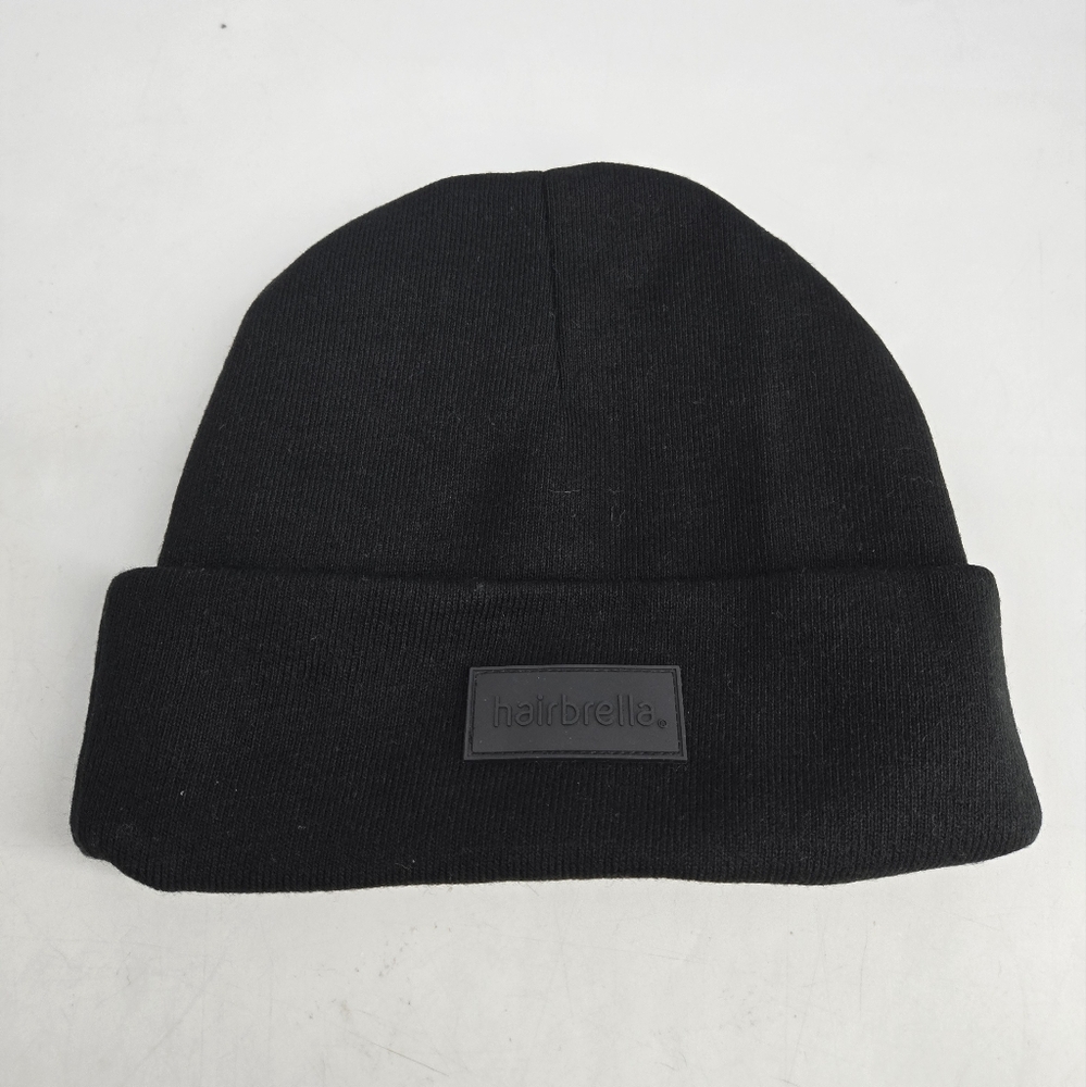 NEW Hairbrella Beanie Black Satin Lined Hat